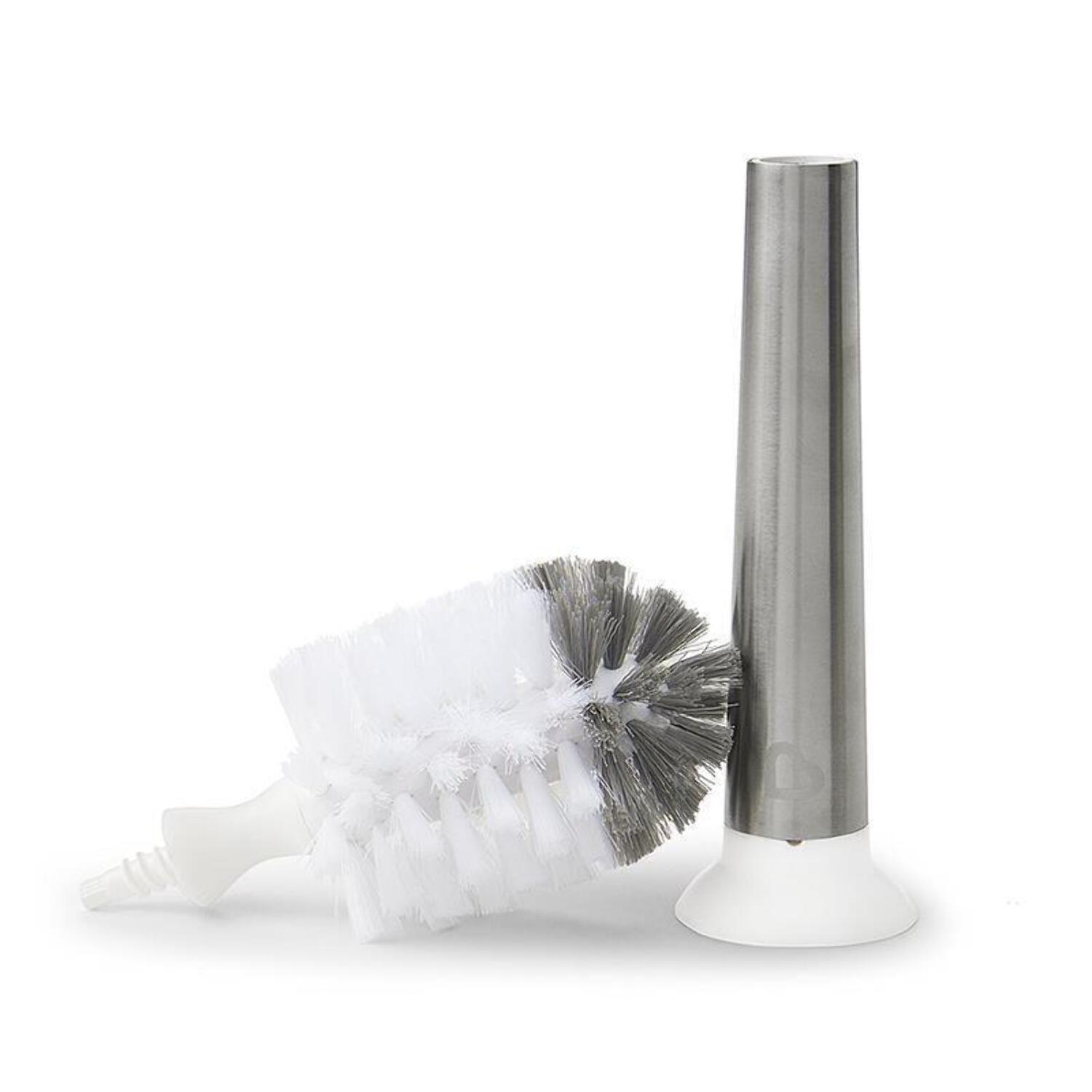 Munchkin® Shine™ Stainless Steel Bottle Brush and Refill Brush Head, Gray - image 5 of 9