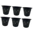 thumbnail image 2 of GROWTH TANK 6 Pcs Pots pour Orchidées Semis Pépinière Rempotage Léger Patio Respirant 14cm Rond Noir, 2 of 9