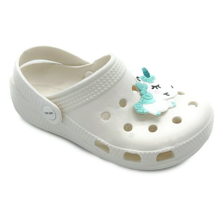 

SNJ New Cute Garden Clogs for Toddler Girl Boy Kids Lightweight Slip On Water Shoes