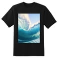 thumbnail image 2 of Plus Size Shirt for Women Black Tops for Women Short Sleeves Shirt for Women Wave 2 T Shirt Crewneck Shirt for Women 5XL, 2 of 5