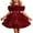 Wine, variant on CAIXIA Flower Girl Dress PinkElegant Girls Formal Puffy Gown For Pageant Performance Recital And,Wine,12-18 Months