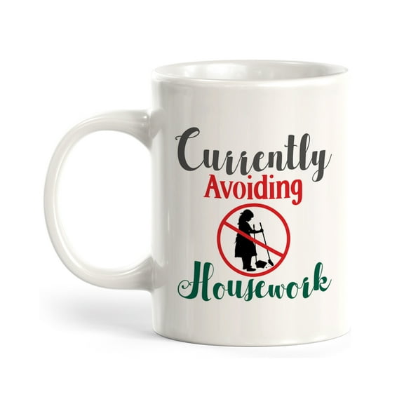 Currently Avoiding Housework 11oz Plastic Coffee Mug Drinkware Gift