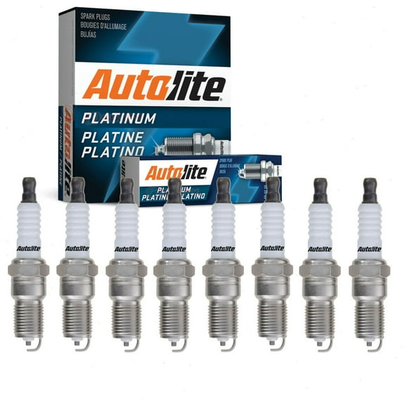 8 pc Autolite Platinum Spark Plugs compatible with Chevrolet Tahoe 4.8L 5.3L 6.0L 6.2L V8 2000-2010