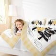 thumbnail image 4 of jejeloiu Christmas Tree Bedding Comforter Set,Marry Xmas Twin Comforter Sets,Yellow Geometric Plaid Bedding Set For Girl Boy,Ultra Soft Room Decoration Reversible,2 Pieces, 4 of 8
