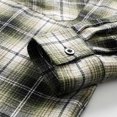 thumbnail image 5 of Havenx Men's Flannel Plaid Hoodie Shirts Long Sleeve Button Down Hooded Shirt with Chest Pockets Drawstring Hoodies Casual Stylish Fall Winter Lightweight Outfits, 5 of 8
