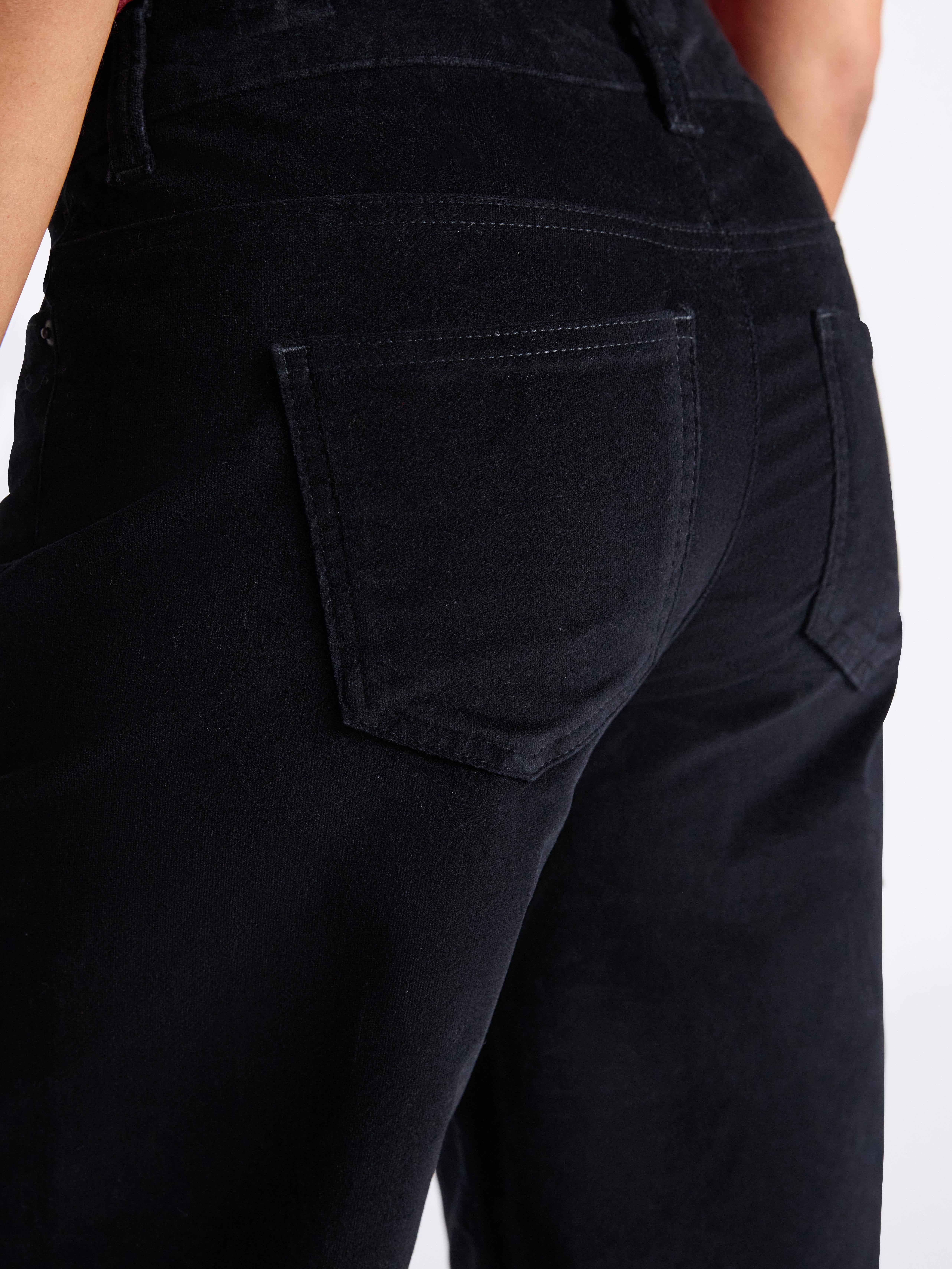 Time and Tru Women's Velvet Wide Leg Pants, 32" Inseam, Size 0-20