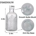 thumbnail image 3 of Bud Vases Set of 6, Small Vases for Flowers, Glass Vases for Centerpieces, Small Flower Vases for Centerpieces, Mini Vases, Vintage Vases, Clear Bud Vases for Wedding Table Decor, 3 of 7