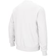 thumbnail image 2 of Men's Colosseum White LSU Tigers Arch & Logo Crew Neck Sweatshirt, 2 of 4