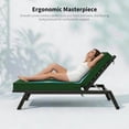 thumbnail image 6 of Snubbull 4 Pack Outdoor Chaise Lounge Cushions with High-Density Foam Ties Waterproof & Fade Resistant for Lawn and Pool Lounge Chairs, 72x21x4 inch, Green, 6 of 7