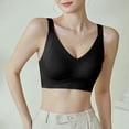 thumbnail image 5 of Gymayou Women Plus Size Wireless Sports Bra Push Up Support Yoga Workout Bralette Breathable Adjustable Strap Black M, 5 of 9