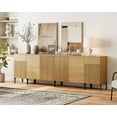 thumbnail image 2 of Wampat Reeded Accent Cabinet Set 94.5‑Inch MDF P2 Brown, 2 of 10