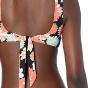 Roxy Women's Standard Beach Classics Bralette Bikini Top, Anthracite Boogie CHILLEN, S