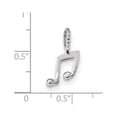 thumbnail image 3 of 14K White Gold Charm Pendant Themed Open Back 17.7 mm 8.6, 3 of 3