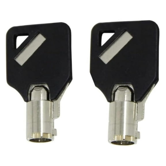 2 Compatible Homak HMC Gun Cabinet Safe Keys Cut to Your Code With Black Covers for Protex Gun Wall Safes