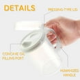 thumbnail image 3 of 22 Oz  Easy-Pour Mini Pitchers, Clear Plastic with Lid & Handle, Perfect for Lemonade/Milk/Cold Drinks – Home & Party Essential(LR 3 PCS), 3 of 9