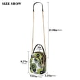 thumbnail image 2 of FORMRS Crossbody Bag for Women Quilted Travel Shoulder Cell Phone Purse with Chain Strap Handbag, Gray Floral, 2 of 7