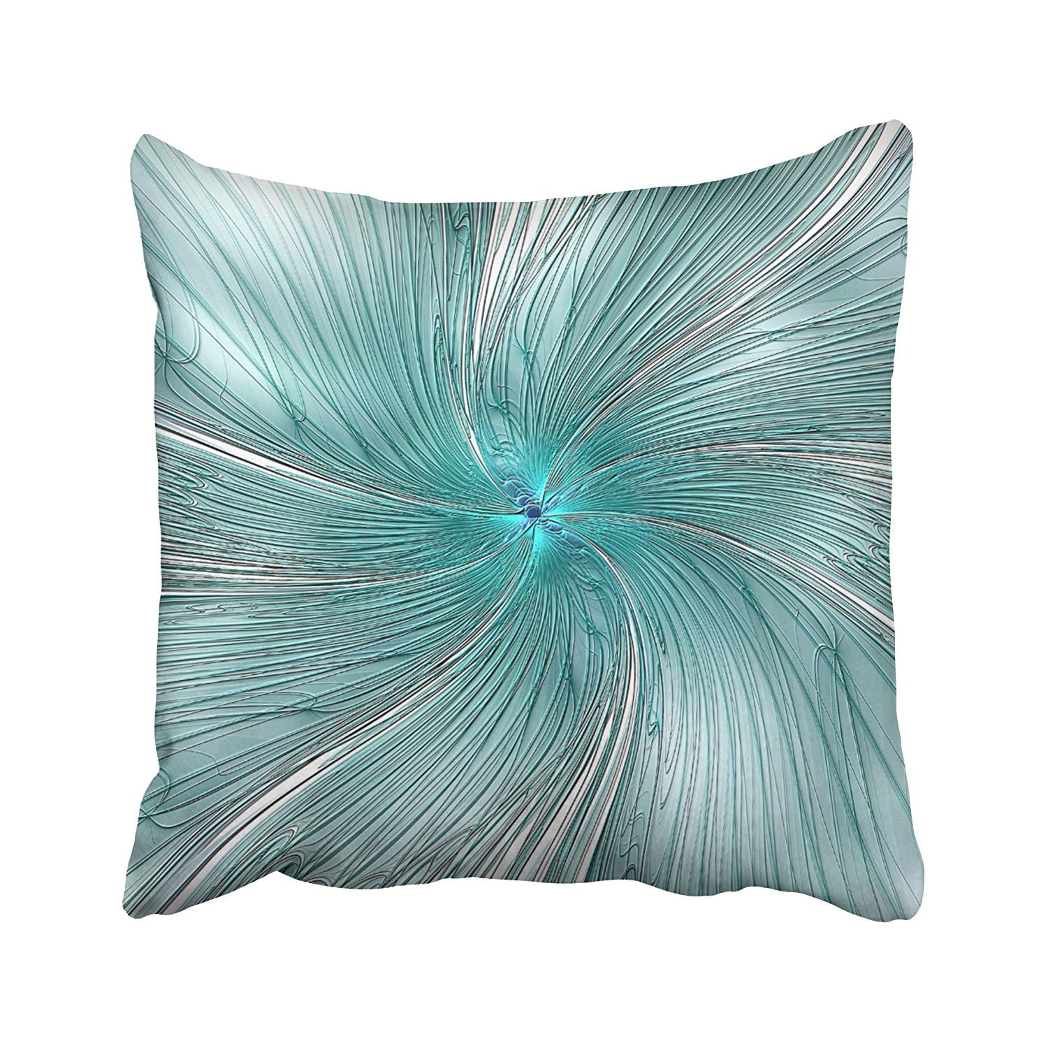 BOSDECO art turquoise string flower Pillowcase Pillow Cover 18x18