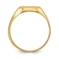 thumbnail image 2 of 14K Yellow Gold Ring Band Signet 9.0x10.5mm Open Back Men's, 2 of 7