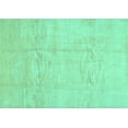 thumbnail image 1 of Ahgly Company Indoor Rectangle Solid Turquoise Blue Modern Area Rugs, 7' x 9', 1 of 4