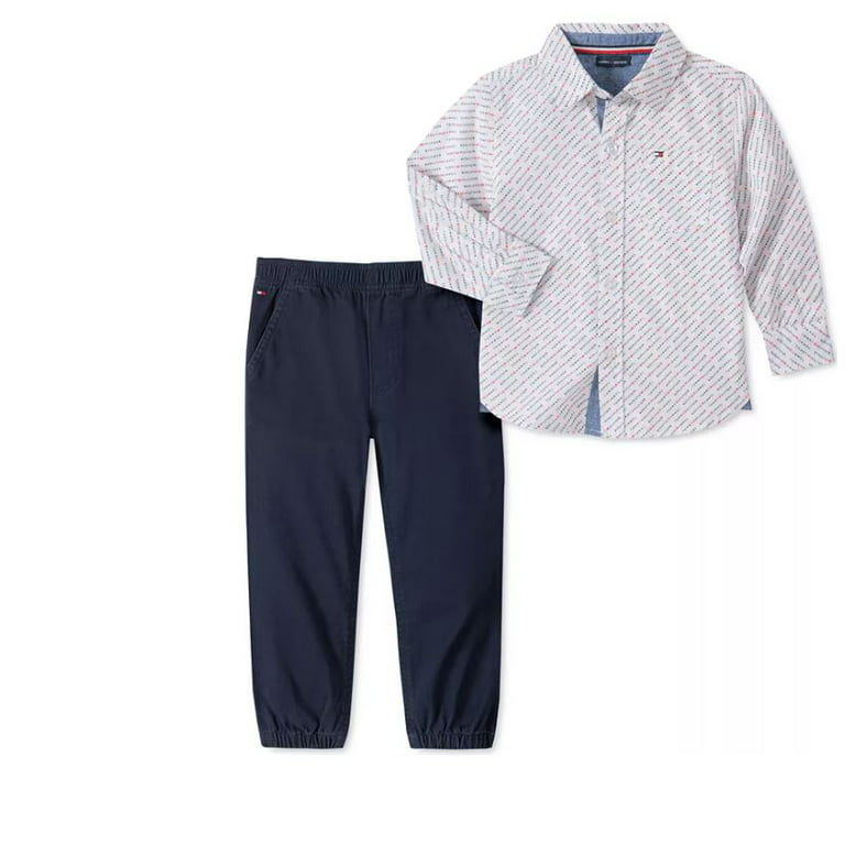 ideologi Afledning bunke Tommy Hilfiger Baby Boys 2-Pc, Printed Shirt & Solid Pants, 24 Months -  Walmart.com