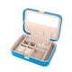 thumbnail image 5 of Caja Joyero Pequeña, Joyero Cajas con Espejo para Joyas de Mujer, para Anillos, , Pendientes Azul Yinane Organizador de joyas Case, 5 of 8