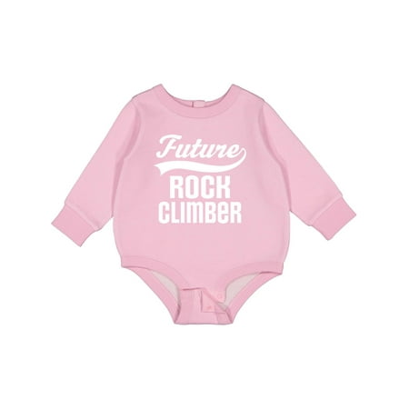 Inktastic Future Rock Climber Childs Climbing Baby Fleece Bodysuit