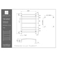 thumbnail image 2 of ANZZI Gown 7-Bar Stainless Steel Wall Mounted Towel Warmer in Matte Black, 2 of 7