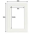 thumbnail image 3 of Textured White Acid Free 12x16 Picture Frame Mats with White Core Bevel Cut for 8.5x11 Pictures -, 3 of 3