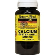 Nature's Blend Oyster Shell Calcium 500 mg 100 Tabs