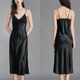thumbnail image 2 of GPOECD Pyjama Grande Taille Nuisette Sans Manches pour Femmes Été Robe de Nuit Légère Noir,G, 2 of 9
