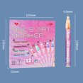 thumbnail image 3 of Kokovifyves Nail Care DIY Painted Nail Art Pen Set Nail Piece Line Drawing Nail Point Flower Nail Acrylic Paint Hook Line Pen Nail Polish Gel Pen, 3 of 9