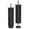 thumbnail image 1 of Uxcell 2 Paquete de Patas de Soporte para Marco de Cama de Altura Ajustable (150mm-185mm/5.9"-7.3"), Negro, 1 of 5