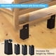thumbnail image 5 of Elevadores para Muebles QUANZHOUTIANDI de 5 CM de Altura Ajustable con Abrazadera de Tornillo Negro, 5 of 5