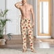 thumbnail image 2 of Fotbe Cartoon Popcorn Pantalones de Pijama para Hombre, Pantalones de Dormir, Pantalones de Casa con Cintura Ajustable y Bolsillos-Medium, 2 of 6