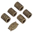 thumbnail image 2 of Anneaux de Cheveux de Dreadlocks, Belles Perles de Barbe de Cheveux Rétro pour Bracelet DIY, 2 of 8