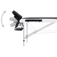 thumbnail image 3 of vidaXL 2-Zone Foldable Massage Table Aluminium Black and White, 3 of 5