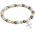 thumbnail image 2 of Women's Boxed Tritone Cross Stretch Bracelet, Size: 0, 2 of 2