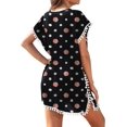 thumbnail image 2 of FIUFY Womens Chiffon Swimsuit Cover-ups Short Sleeve Bikini Beach Coverups Dress for Swimwear, 2 of 3