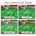 thumbnail image 7 of ODIKA 9'x12' Washable Area Rug Doormat Football Door Ground Layout Halfway Lines Stadium Soccer for Master Suite, California King, Under Bed, Non-Shedding, Easy Care, 7 of 7
