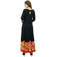 thumbnail image 5 of Phagun Womens Designer Anarkali Kurti Dress Ethnic Black Casual Flared Kurta-10, 5 of 7