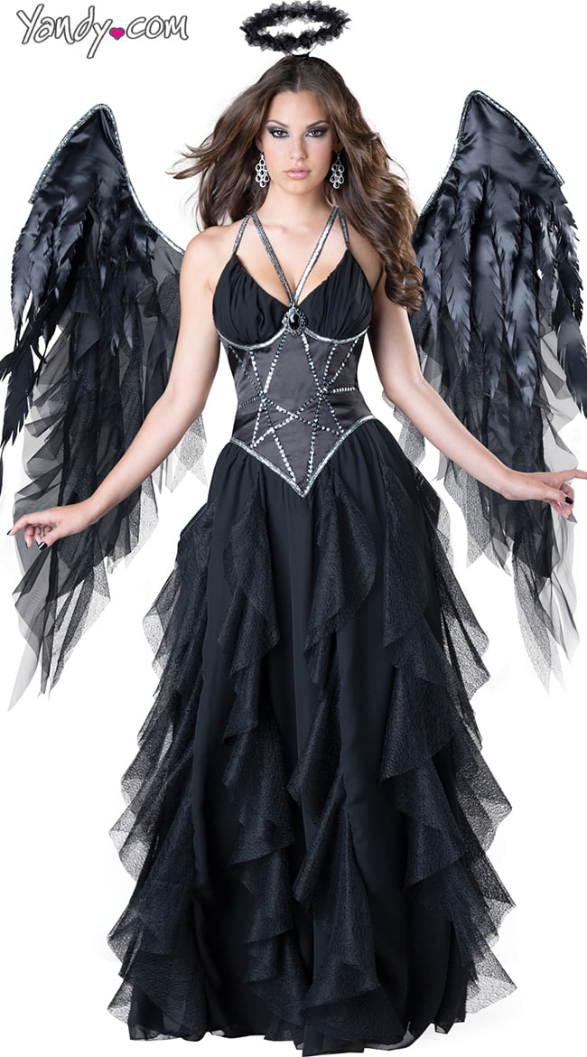 Sexy Dark Angel Costume Black Angel Costume