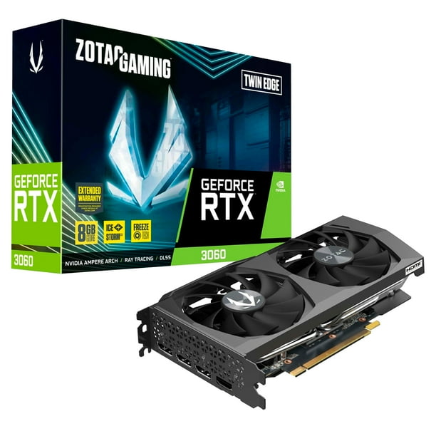 TARJETA DE VIDEO ZOTAC GAMING GEFORCE 3060 TWIN EDGE 8GB GDDR6 ZT