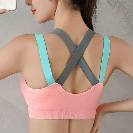 

TOWED22 Bra For Women Women s Lace Bralette Plus Size Wireless Support Full Coverage Lightly Padded Bra Pink