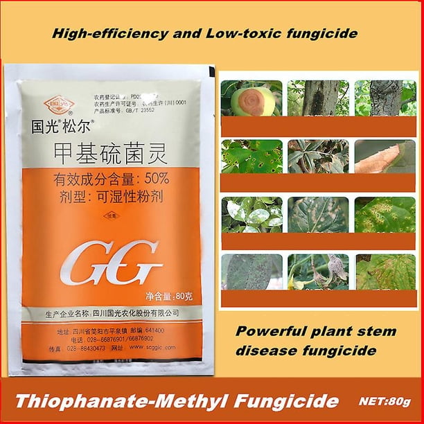 80g Thiophanate Methyl Fungicide Prevention And Cure Various Diseases Of Vegetables, Fruits And Flowers Home Garden