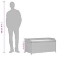 thumbnail image 2 of vidaXL Patio Storage Bench Outdoor Garden Cushion Box Furniture Poly Rattan, 2 of 10