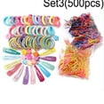 thumbnail image 2 of Snap Hair Clips Jaw Clips Cotton Hair Bands Ties Ponytail Holders Scrunchieini Rubber Bands Soft Elastic Bands for Kid Hair Braids, 2 of 10
