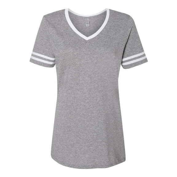 Jerzees 602WVR Ladies' 4.5 oz. TRI-BLEND Varsity V-Neck T-Shirt