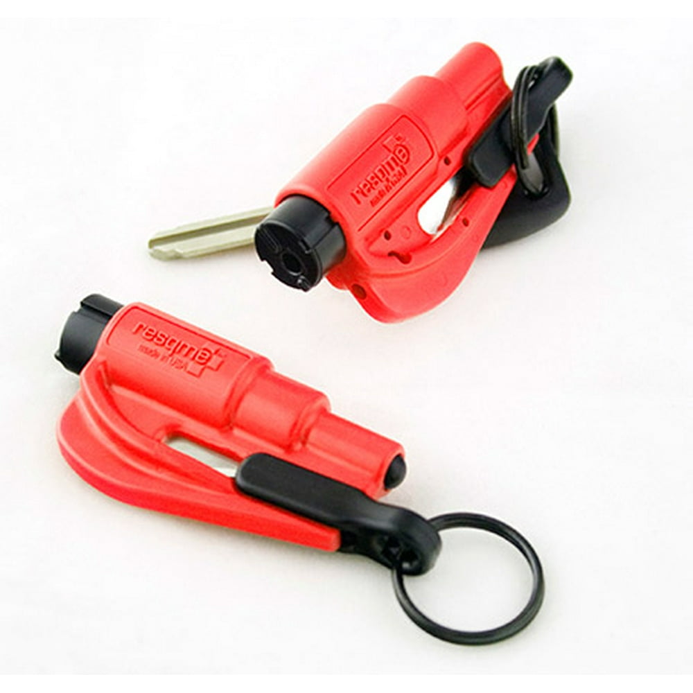 Resqme Pack of 2, The Original Emergency Keychain Car Escape Tool, 2in
