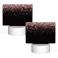 thumbnail image 2 of Haiem Rose Gold Glitter1 Pattern Acrylic Night Light Gift with 3 Color ModesTouch-Sensitive LED Lamp Perfect Gift for Mother's Day, Birthday, or Christmas, 2 of 9