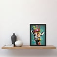 thumbnail image 2 of Giraffe Wearing Rainbow Crown King Queen Pop Art Artwork Framed Wall Art Print A4, 2 of 4
